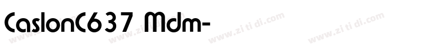 CaslonC637 Mdm字体转换